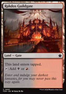 Rakdos Guildgate⁣ - Magic: The Gathering Foundations: Starter Collection⁣ (Common)⁣ [693]