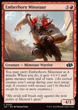 Emberhorn Minotaur - Foundations Jumpstart (Common) [J25-540]