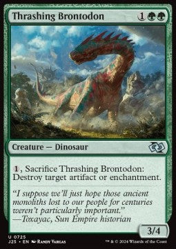 Thrashing Brontodon⁣ - Foundations Jumpstart⁣ (Uncommon)⁣ [725]