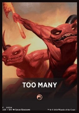 Jumpstart Pack Summary Card: Too Many⁣ - Foundations Jumpstart⁣ (Tip Card)⁣ [F34]