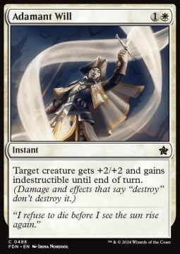 Adamant Will⁣ - Magic: The Gathering Foundations: Beginner Box⁣ (Common)⁣ [488]