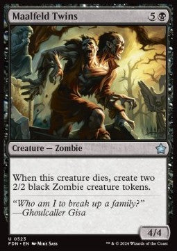 Maalfeld Twins⁣ - Magic: The Gathering Foundations: Beginner Box⁣ (Uncommon)⁣ [523]