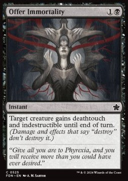 Offer Immortality⁣ - Magic: The Gathering Foundations: Beginner Box⁣ (Common)⁣ [525]