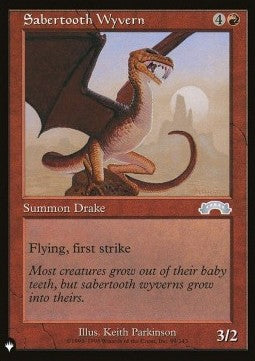 Sabertooth Wyvern⁣ - Mystery Booster 2: Reprints from Across Magic's History⁣ (Uncommon)