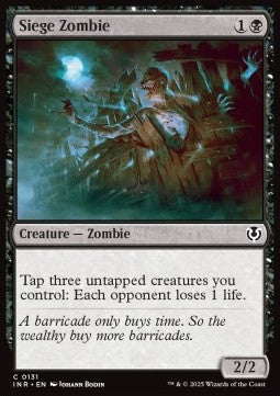 Siege Zombie⁣ - Innistrad Remastered⁣ (Common)⁣ [131]