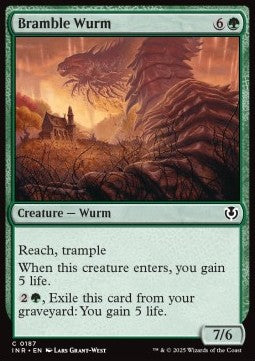 Bramble Wurm⁣ - Innistrad Remastered⁣ (Common)⁣ [187]
