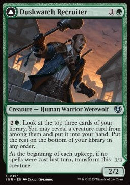 Duskwatch Recruiter / Krallenhorde Howler⁣ - Innistrad Remastered⁣ (Uncommon)⁣ [193]