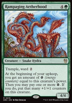 Rampaging Aetherhood⁣ - Commander: Aetherdrift⁣ (Rare)⁣ [15]