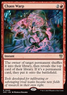 Chaos Warp⁣ - Commander: Aetherdrift⁣ (Rare)⁣ [48]