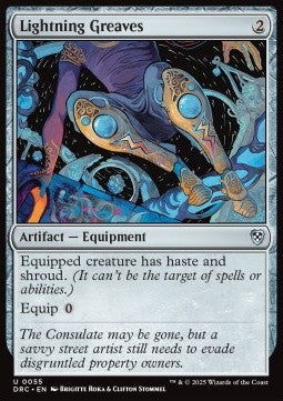 Lightning Greaves⁣ - Commander: Aetherdrift⁣ (Uncommon)⁣ [55]