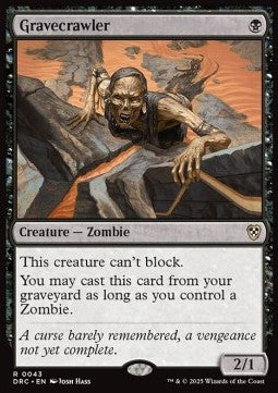 Gravecrawler⁣ - Commander: Aetherdrift⁣ (Rare)⁣ [43]