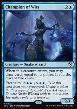 Champion of Wits⁣ - Commander: Aetherdrift⁣ (Rare)⁣ [72]
