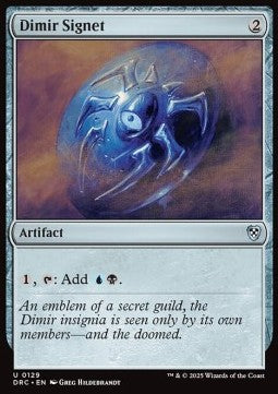 Dimir Signet⁣ - Commander: Aetherdrift⁣ (Uncommon)⁣ [129]