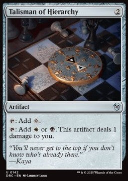 Talisman of Hierarchy⁣ - Commander: Aetherdrift⁣ (Uncommon)⁣ [142]