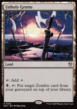 Unholy Grotto⁣ - Commander: Aetherdrift⁣ (Rare)⁣ [182]