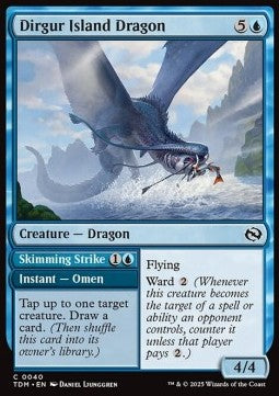 Dirgur Island Dragon // Skimming Strike⁣ - Tarkir: Dragonstorm⁣ (Common)⁣ [40]