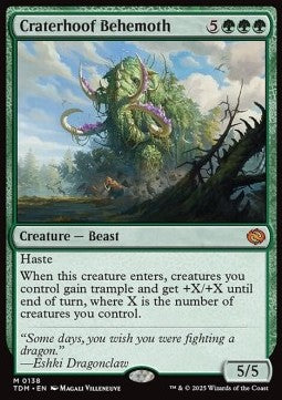 Craterhoof Behemoth⁣ - Tarkir: Dragonstorm⁣ (Mythic)⁣ [138]