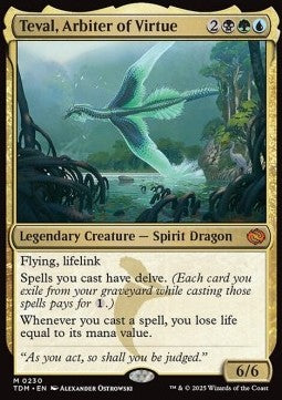Teval, Arbiter of Virtue⁣ - Tarkir: Dragonstorm⁣ (Mythic)⁣ [230]