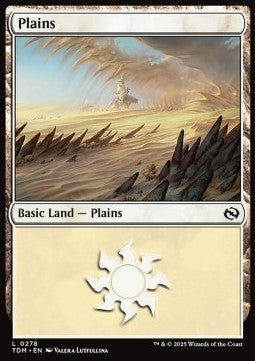 Plains (V.3)⁣ - Tarkir: Dragonstorm⁣ (Land)⁣ [278]