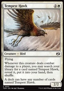 Tempest Hawk⁣ - Tarkir: Dragonstorm⁣ (Common)⁣ [31]