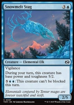 Snowmelt Stag⁣ - Tarkir: Dragonstorm⁣ (Common)⁣ [57]