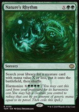 Nature's Rhythm⁣ - Tarkir: Dragonstorm⁣ (Rare)⁣ [150]