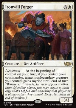 Ironwill Forger⁣ - Commander: Tarkir: Dragonstorm⁣ (Rare)⁣ [13]