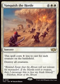 Vanquish the Horde⁣ - Commander: Tarkir: Dragonstorm⁣ (Rare)⁣ [91]