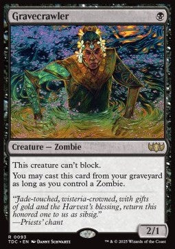 Gravecrawler - Commander: Tarkir: Dragonstorm (Rare) [TDC-93]