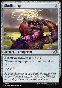 Skullclamp⁣ - Commander: Tarkir: Dragonstorm⁣ (Uncommon)⁣ [103]