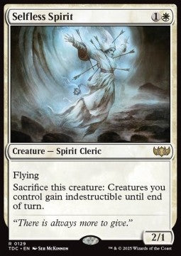 Selfless Spirit⁣ - Commander: Tarkir: Dragonstorm⁣ (Rare)⁣ [129]