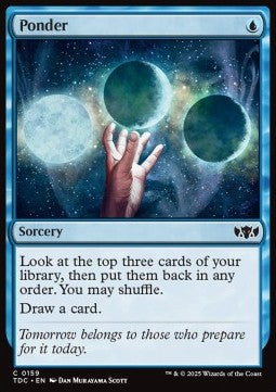 Ponder⁣ - Commander: Tarkir: Dragonstorm⁣ (Common)⁣ [159]