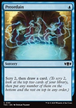Preordain⁣ - Commander: Tarkir: Dragonstorm⁣ (Common)⁣ [161]