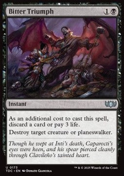 Bitter Triumph⁣ - Commander: Tarkir: Dragonstorm⁣ (Uncommon)⁣ [173]