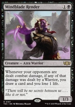 Mindblade Render⁣ - Commander: Tarkir: Dragonstorm⁣ (Rare)⁣ [187]