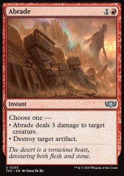 Abrade⁣ - Commander: Tarkir: Dragonstorm⁣ (Uncommon)⁣ [203]