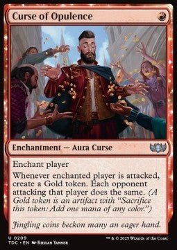 Curse of Opulence⁣ - Commander: Tarkir: Dragonstorm⁣ (Uncommon)⁣ [209]
