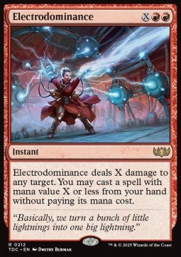 Electrodominance⁣ - Commander: Tarkir: Dragonstorm⁣ (Rare)⁣ [212]