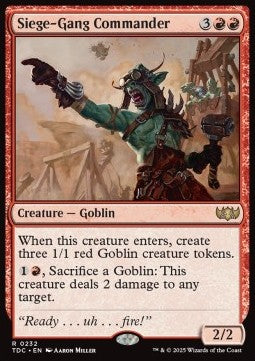 Siege-Gang Commander⁣ - Commander: Tarkir: Dragonstorm⁣ (Rare)⁣ [232]