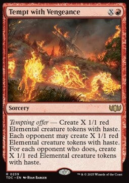 Tempt with Vengeance⁣ - Commander: Tarkir: Dragonstorm⁣ (Rare)⁣ [239]