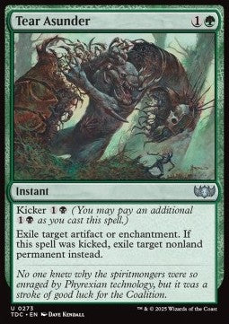 Tear Asunder - Commander: Tarkir: Dragonstorm (Uncommon) [TDC-273]