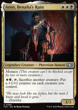 Aron, Benalia's Ruin⁣ - Commander: Tarkir: Dragonstorm⁣ (Uncommon)⁣ [280]