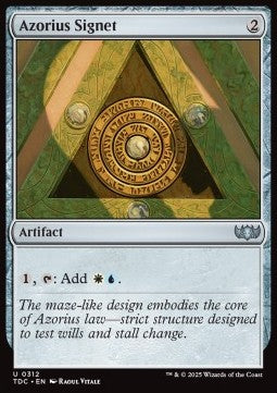 Azorius Signet⁣ - Commander: Tarkir: Dragonstorm⁣ (Uncommon)⁣ [312]