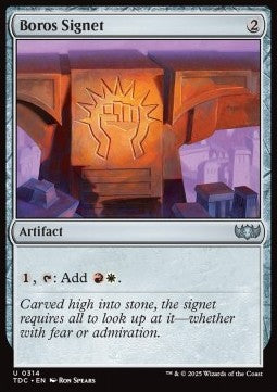 Boros Signet⁣ - Commander: Tarkir: Dragonstorm⁣ (Uncommon)⁣ [314]