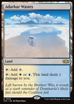 Adarkar Wastes⁣ - Commander: Tarkir: Dragonstorm⁣ (Rare)⁣ [338]