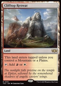 Clifftop Retreat⁣ - Commander: Tarkir: Dragonstorm⁣ (Rare)⁣ [351]