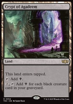 Crypt of Agadeem - Commander: Tarkir: Dragonstorm (Rare) [TDC-354]