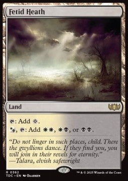 Fetid Heath⁣ - Commander: Tarkir: Dragonstorm⁣ (Rare)⁣ [362]