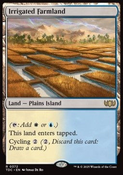 Irrigated Farmland⁣ - Commander: Tarkir: Dragonstorm⁣ (Rare)⁣ [372]