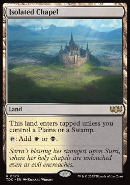 Isolated Chapel⁣ - Commander: Tarkir: Dragonstorm⁣ (Rare)⁣ [373]